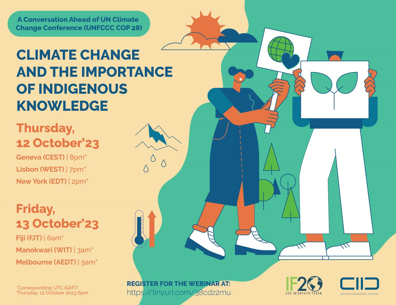 Webinar Climate Change and Indigenous Knowledge Thursay 12 October 2023, UTC 6pm