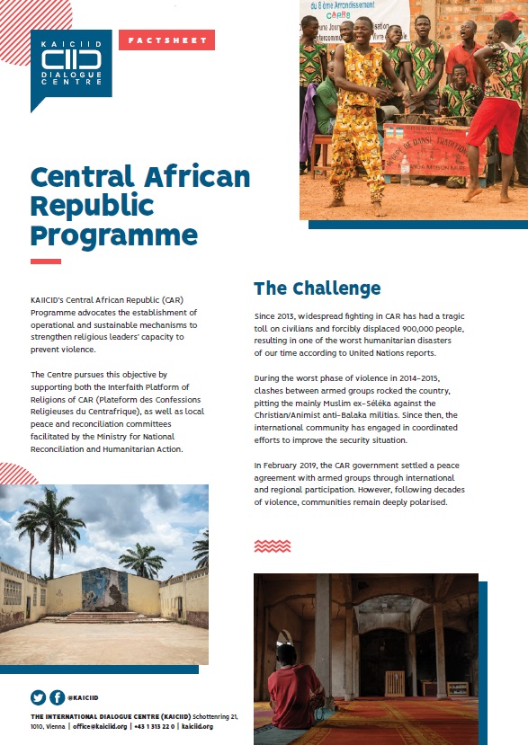 FACTSHEET: Central African Republic Programme 