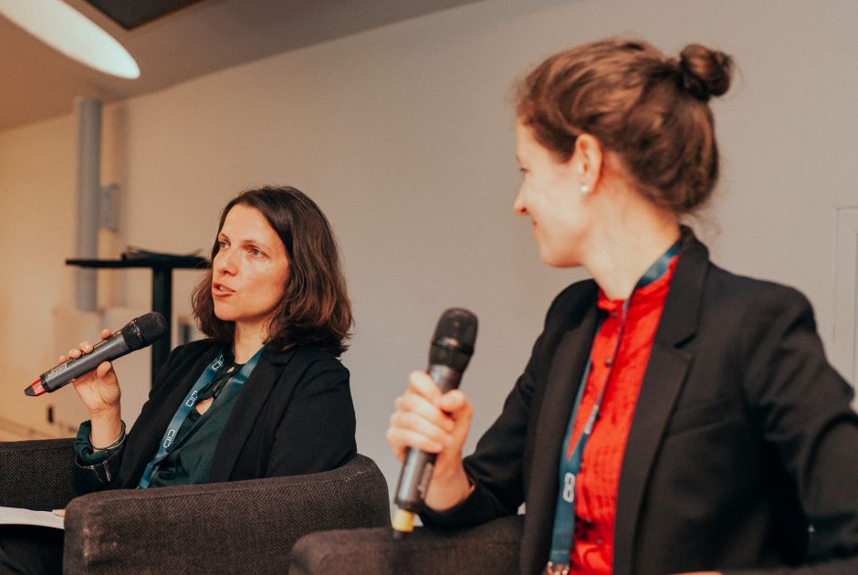 Portuguese High Commissioner for Migration, Sonia Pereira, speaks during a panel discussion at the pre-EPDF workshop in Nacka/Sweden.