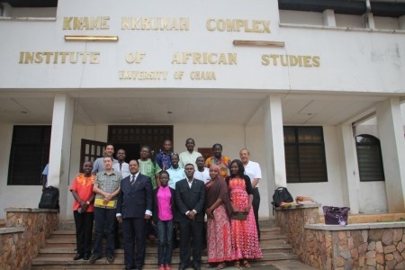 Ambassador Mussie Hailu at the IARJ conference with participants, 27 July 2016, Accra, Ghana. Photo: Mussie Hailu